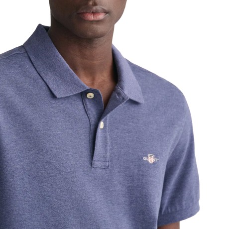 Polo Gant dark jeansblue melange &mdash; photo 3