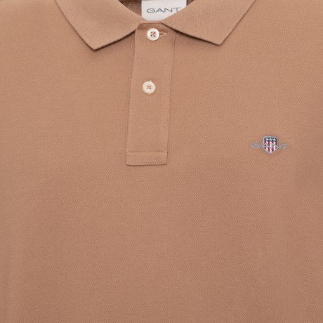 Мужские Спортивные Рубашки С Короткими Рукавами Gant warm khaki &mdash; фотографии 2