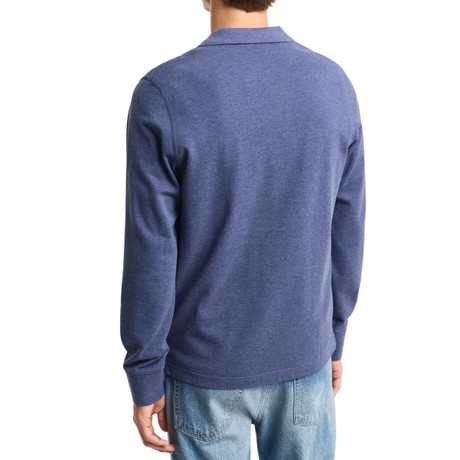 Мужские Спортивные Рубашки С Короткими Рукавами Gant dark jeansblue melange &mdash; фотографии 2