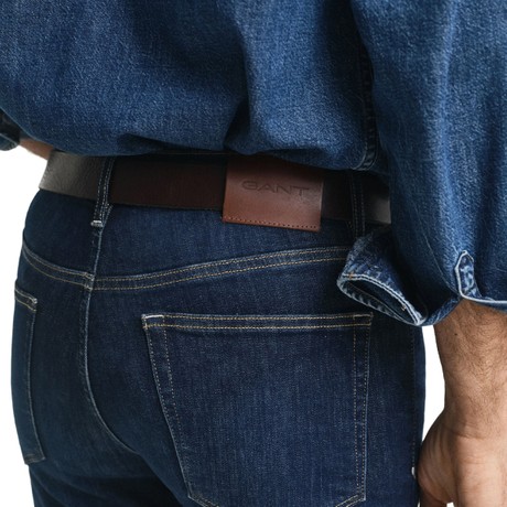 Jeans Gant dark blue worn in &mdash; fot 3