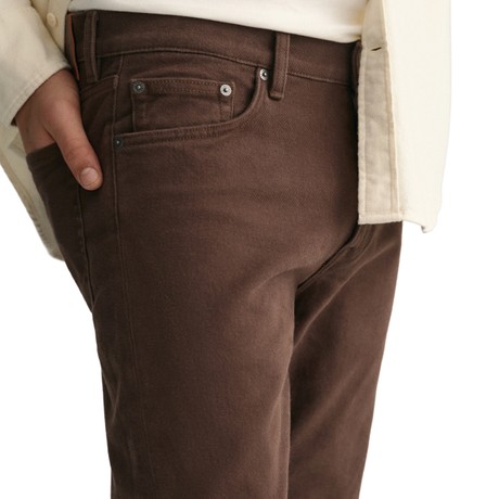 Jeansy Gant rich brown &mdash; zdjęcia 2