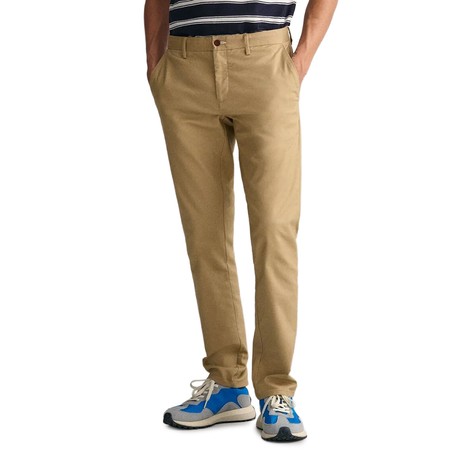 Kalhoty Gant dark khaki &mdash; fot 1