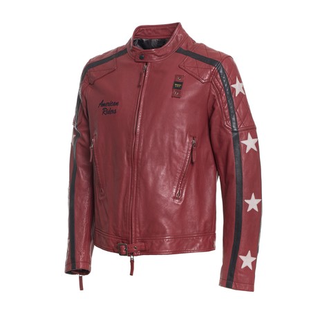 BLAUER 18SBLUL02393 - ROSSO SANGUE  - GIACCHE IN PELLE - Image 2