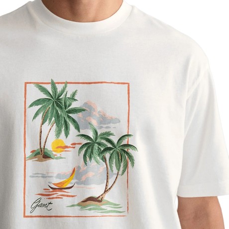 T-Shirt Gant eggshell &mdash; zdjęcia 3