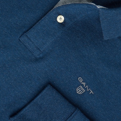 GANT 255105 - DARK INDIGO MELANGE - POLO - Image 3