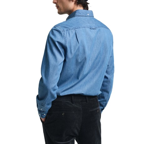 Shirts Gant semi light blue &mdash; fot 2