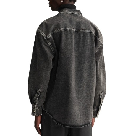 Marškinėliai Gant black worn &mdash; fot 2