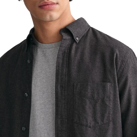 Camisas Gant antracit melange &mdash; foto 3