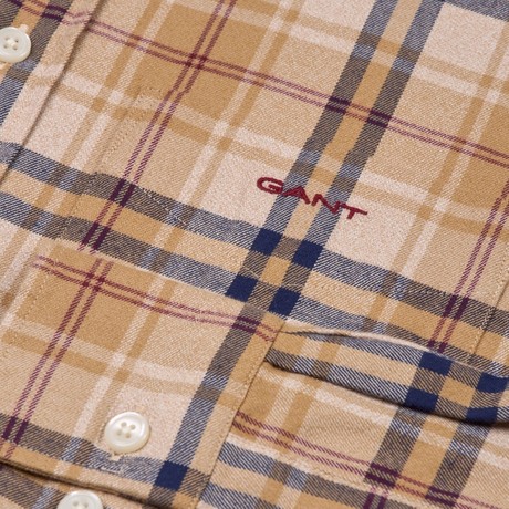 Koszule Gant caramel beige &mdash; zdjęcia 3