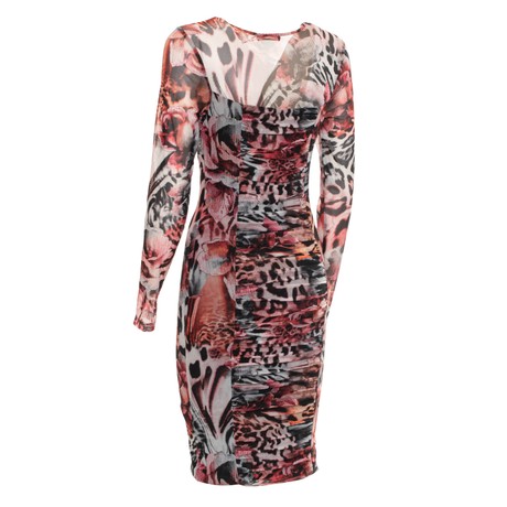 GUESS BY MARCIANO 3BGK0E - LEOPARD ROSE PRINT - DRESSES - Image 2