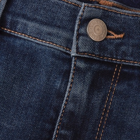 Джинсы Gant dark blue worn in &mdash; фотографии 3