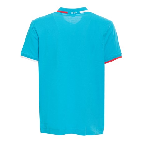 U.S. POLO ASSN 65109 - TURCHESE ROSSO BIANCO - МУЖСКИЕ СПОРТИВНЫЕ РУБАШКИ С КОРОТКИМИ РУКАВАМИ - Image 2