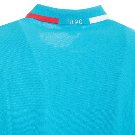 U.S. POLO ASSN 65109 - TURCHESE ROSSO BIANCO - МУЖСКИЕ СПОРТИВНЫЕ РУБАШКИ С КОРОТКИМИ РУКАВАМИ - Image 3
