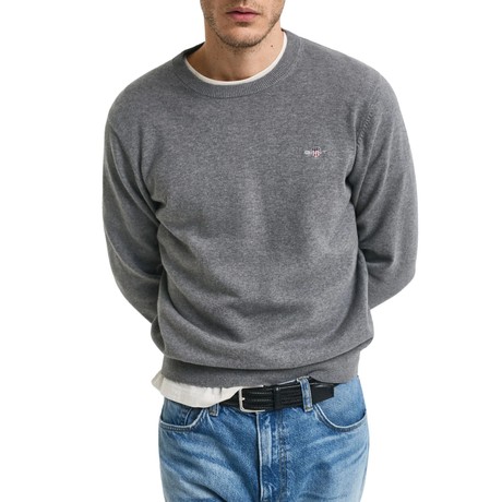 GANT 8030561 - DARK GREY MELANGE - MAGLIE