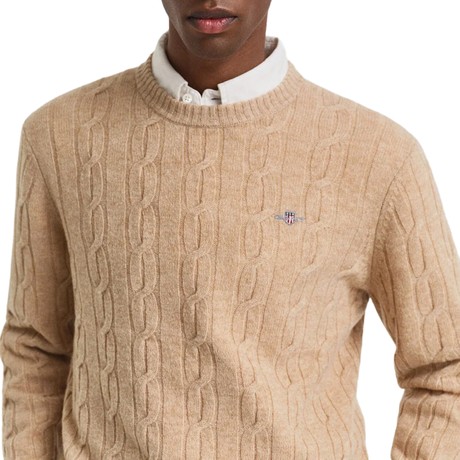 Jerseys Gant khaki mel &mdash; fot 3