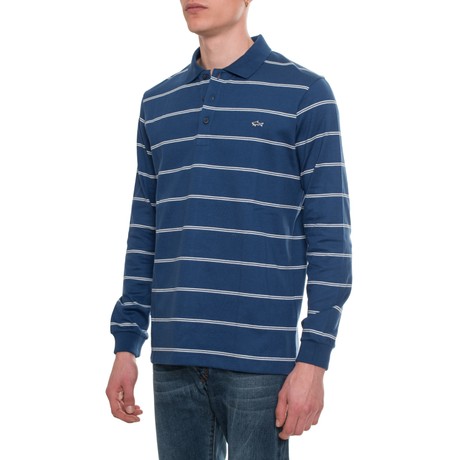 PAUL & SHARK A19P1702S - BLU BIANCO A RIGHE - POLO SHIRTS - Image 2