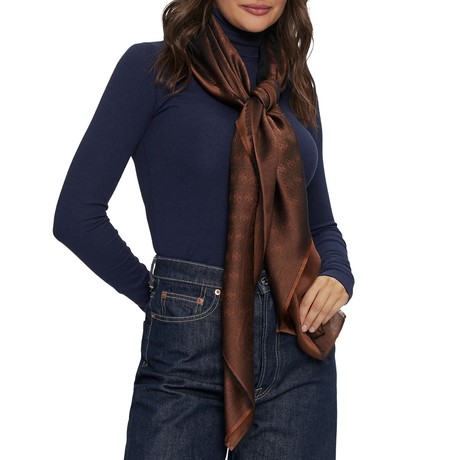 GUESS AW5191 - BROWN LOGO                     - FOULARD