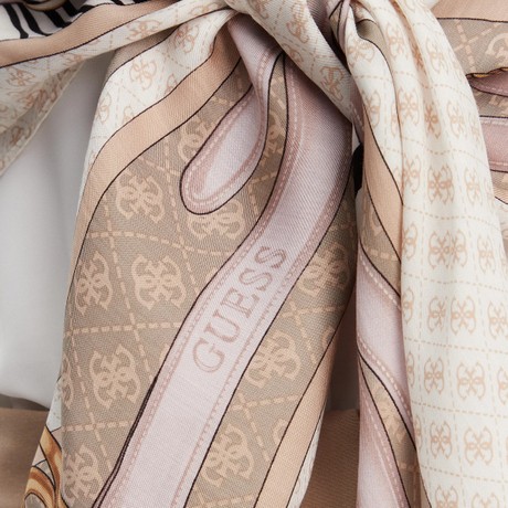 GUESS AW5302 - DARK TAUPE LOGO                - FOULARDS - Image 3