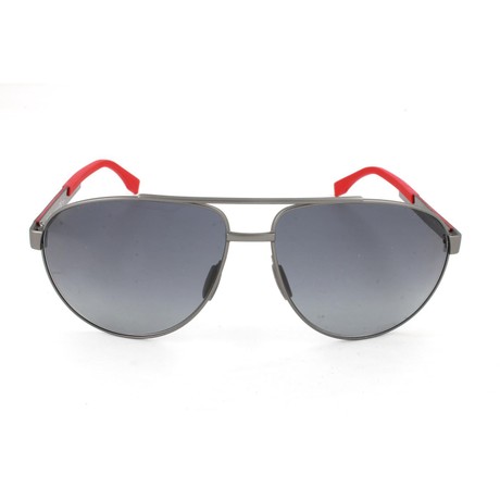 HUGO BOSS BOSS0752FS - MATT DARK RUTHENIUM CARBON RED - AKIŲ AKINIAI