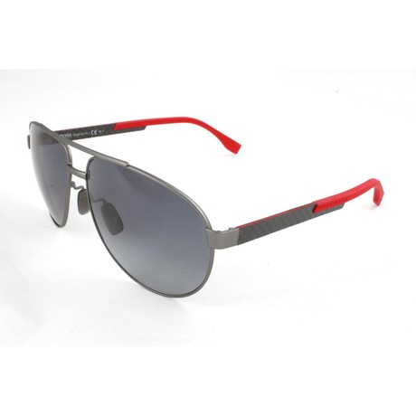 HUGO BOSS BOSS0752FS - MATT DARK RUTHENIUM CARBON RED - AKIŲ AKINIAI - Image 2