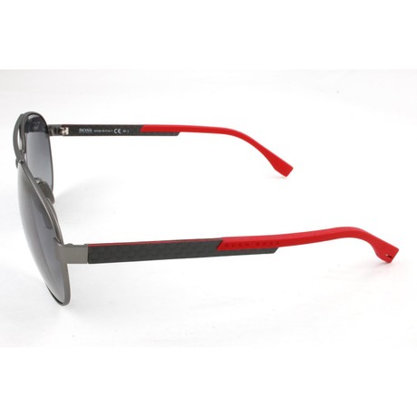 HUGO BOSS BOSS0752FS - MATT DARK RUTHENIUM CARBON RED - AKIŲ AKINIAI - Image 3
