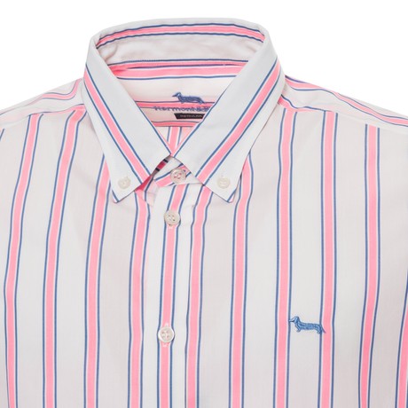 HARMONT & BLAINE CRD0110 - BIANCO ROSA FLUO BLU - SHIRTS - Image 3