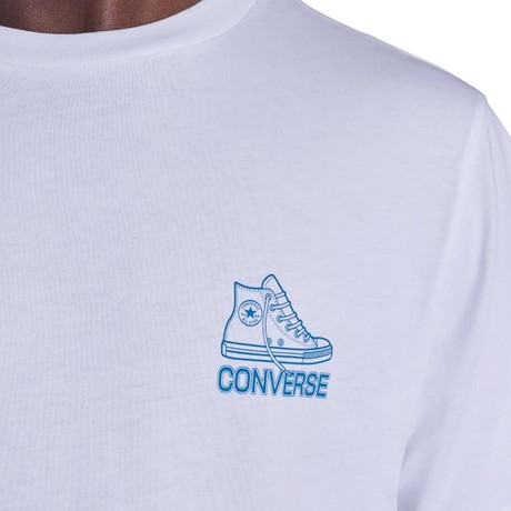 CONVERSE CVM6T064 - WHITE - MARŠKINĖLIAI - Image 3