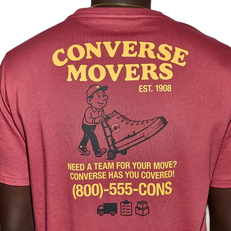 CONVERSE CVM6T331 - BRICK SNACK (ROSSO) - MARŠKINĖLIAI - Image 2