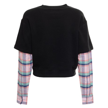 CONVERSE CVW6K002 - CONVERSE BLACK/NEW FOUND BLOOM PLAID - SWEATSHIRT - Image 2