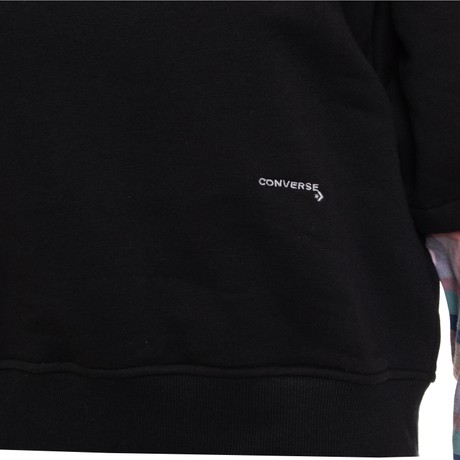 CONVERSE CVW6K002 - CONVERSE BLACK/NEW FOUND BLOOM PLAID - SWEATSHIRT - Image 3