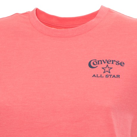 CONVERSE CVW6T069 - CHERRY BALM HEATHER - T SHIRT - Image 3