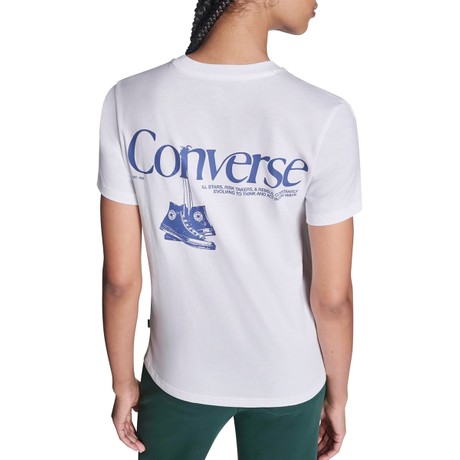 CONVERSE CVW6T085 - WHITE - T SHIRT - Image 2