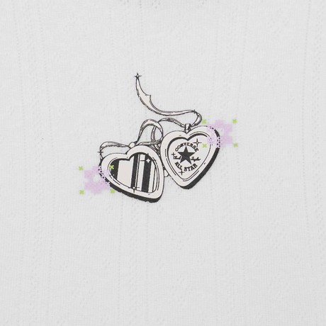 CONVERSE CVW6T338 - WHITE - TRIČKO - Image 3
