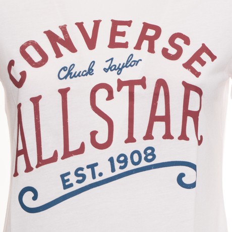 CONVERSE CVW6T344 - WHITE - T SHIRT - Image 2