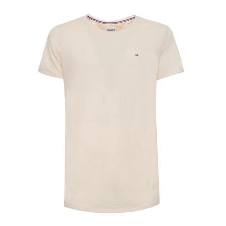 TOMMY JEANS DM0DM09586 - Smooth Stone Htr - CAMISETA