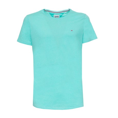 TOMMY JEANS DM0DM09586 - CLORINE BLUE HTR - CAMISETA