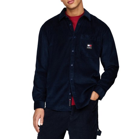 TOMMY JEANS DM0DM19660 - DARK NIGHT NAVY - SHIRTS