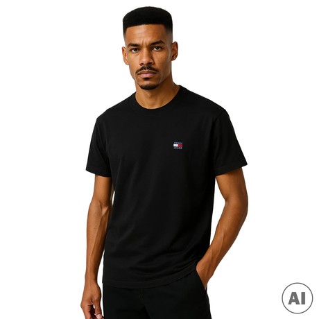 TOMMY JEANS DM0DM20322 - Black - T SHIRT