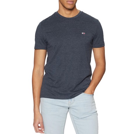 TOMMY JEANS DM0DM20363 - Dark Night Navy Htr - CAMISETA
