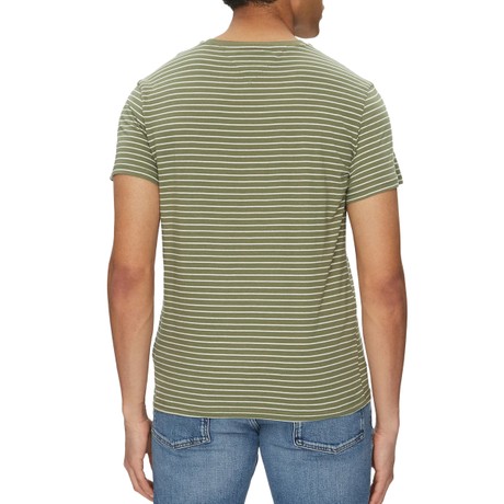 TOMMY JEANS DM0DM20377 - GREEN WHITE - T SHIRT - Image 2
