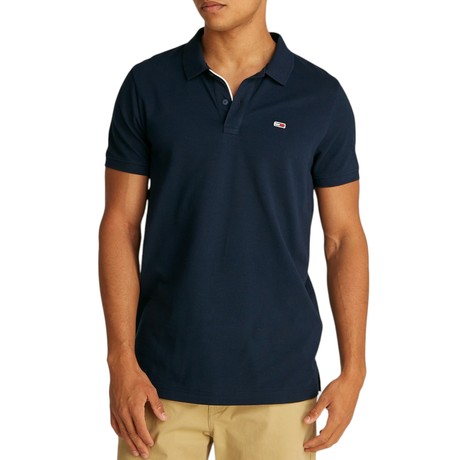 TOMMY JEANS DM0DM20676 - Dark Night Navy - TRICOURI POLO