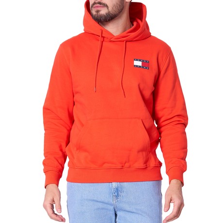 TOMMY JEANS DM0DM20738 - BRIGHT VERMILLION  - MIKINY