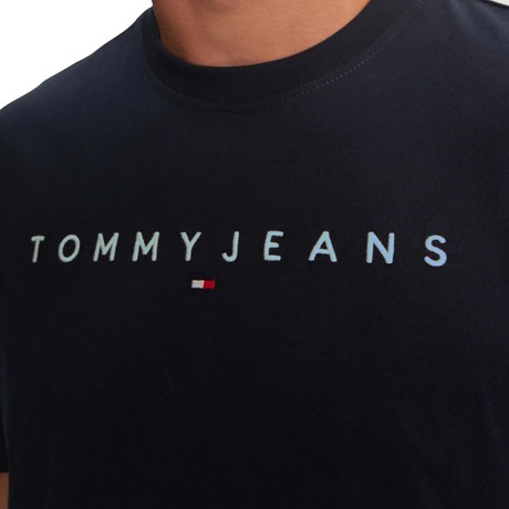 TOMMY JEANS DM0DM20744 - Dark Night Navy / Sweet Blue - T SHIRT - Image 3