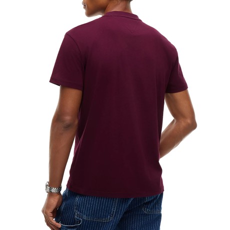 Tricou Tommy Jeans calypso berry &mdash; poze 2