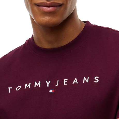 Tricou Tommy Jeans calypso berry &mdash; poze 3