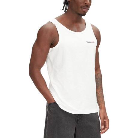 TOMMY JEANS DM0DM20790 - WHITE - TOPS AND TANK TOPS
