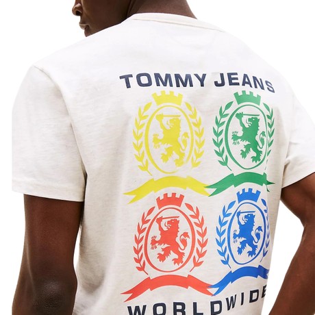 TOMMY JEANS DM0DM20813 - BEIGE - TRIČKO - Image 3