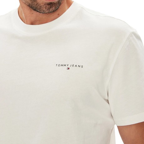 TOMMY JEANS DM0DM21780 - Ecru - T SHIRT - Image 3
