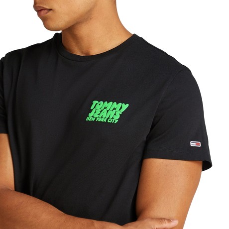 TOMMY JEANS DM0DM21863 - BLACK - T SHIRT - Image 2
