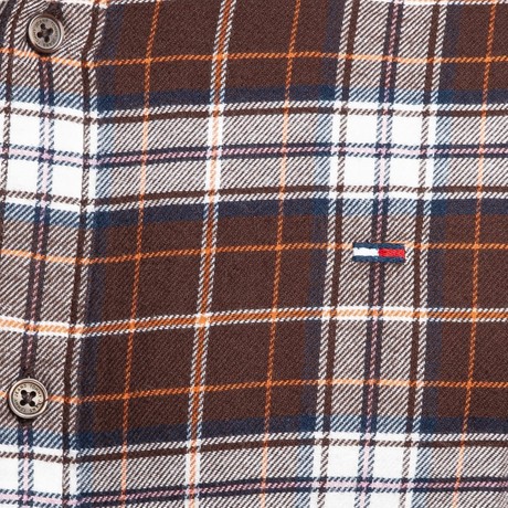 Shirts Tommy Jeans rich brown / big check &mdash; fot 3